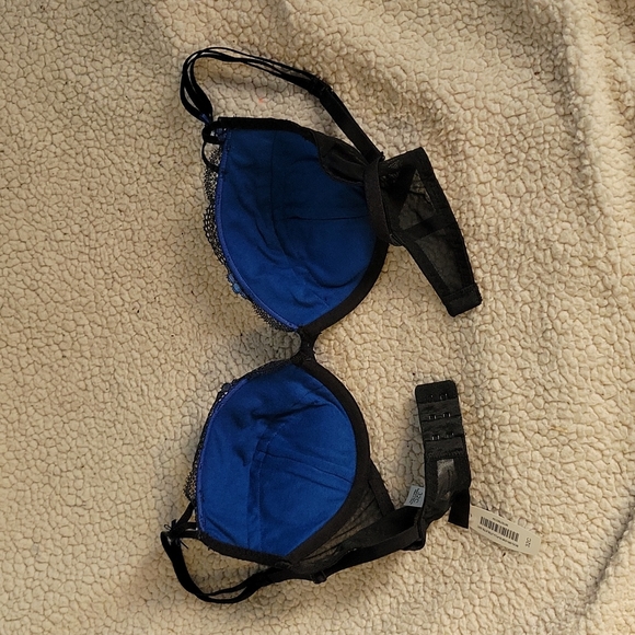 NWT Adore Me Blue and Black Bra Size 32c - Picture 6 of 12